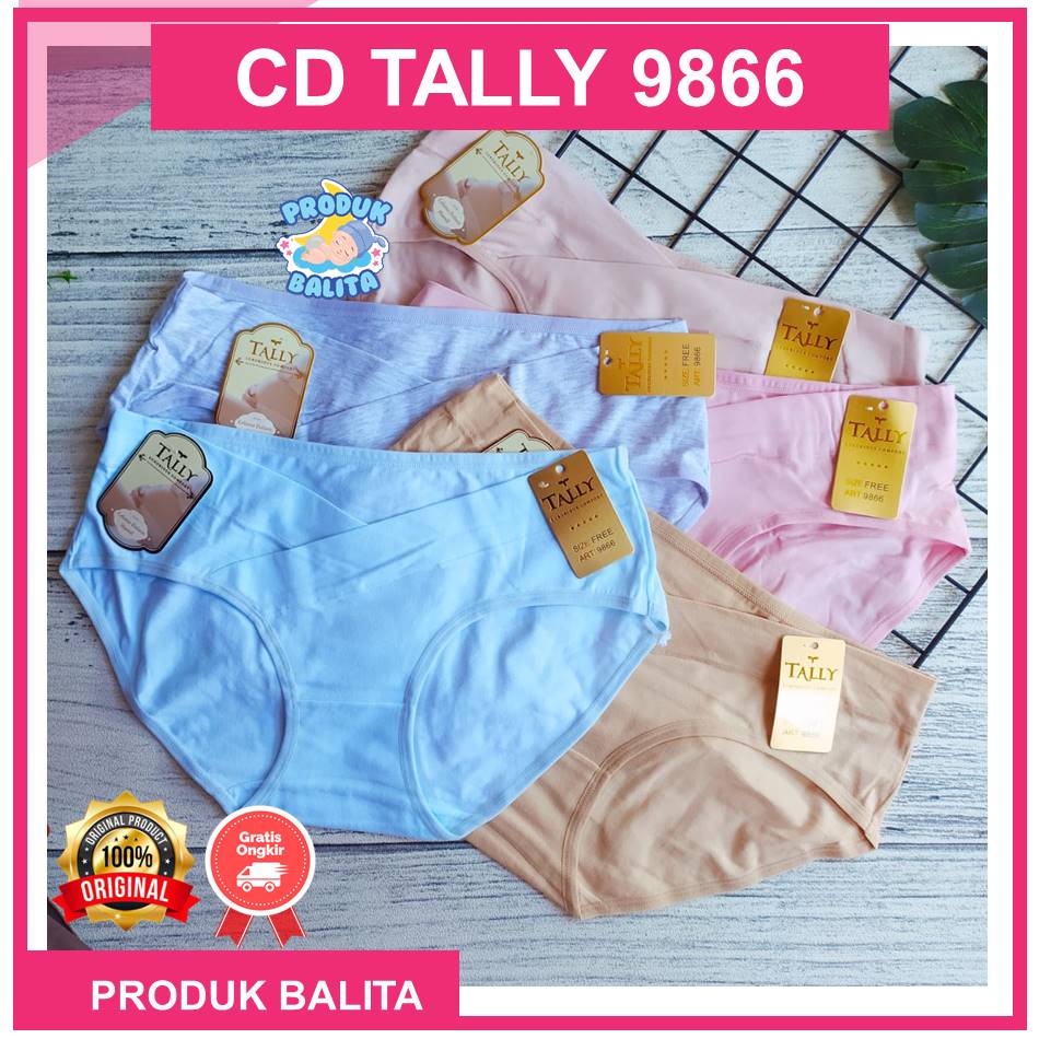 TALLY Celana Dalam Wanita CD Hamil Wanita Model Hipster Celana Dalam Hamil Tally Free Size Kode 9866
