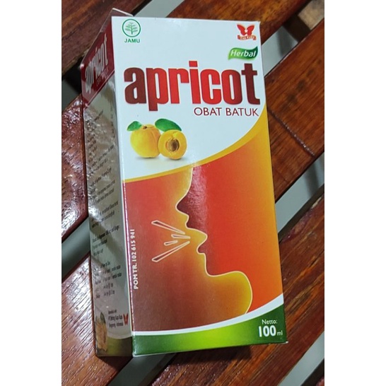 Apricot Syrup 100 ML / Meredakan Batuk Berdahak / Mengencerkan Dahak / Melegakan Tenggorakan