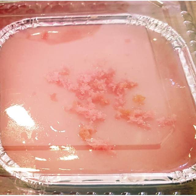 Cake strawberry n vanilla melt / kue coklat strawberry n vanilla leleh