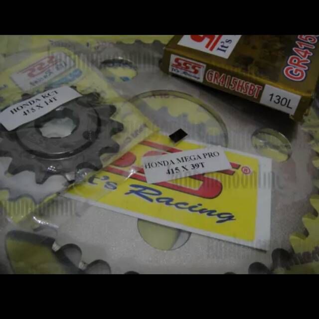 GEAR GER GIR SET GEARSET GIRSET GERSET ORIGINAL SSS 415 TIPIS MEGAPRO LAMA PRIMUS / NEW MEGAPRO