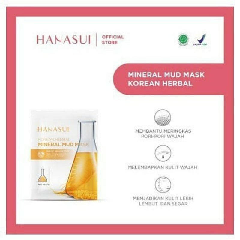 ~ PIYOSHI08 ~ HANASUI Mineral Mud Mask Peel Off Mask Sachet PC19