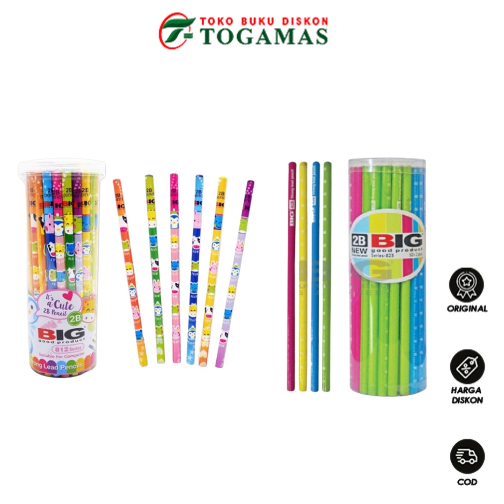 

READY STOCK !! PENSIL BIG 2B 812/823 TABUNG ECER
