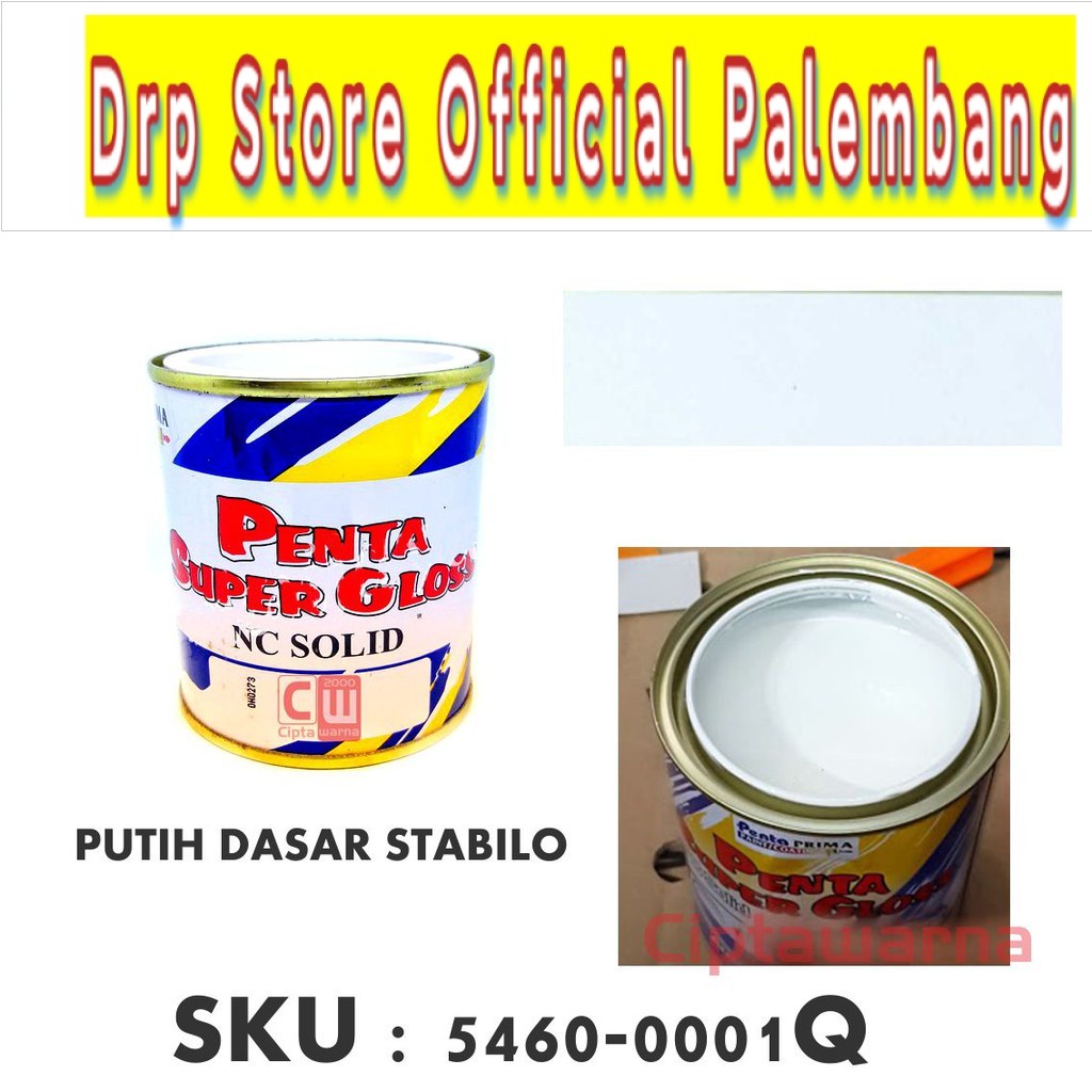 

Cat Penta Super Gloss WHITE PUTIH 200Gram