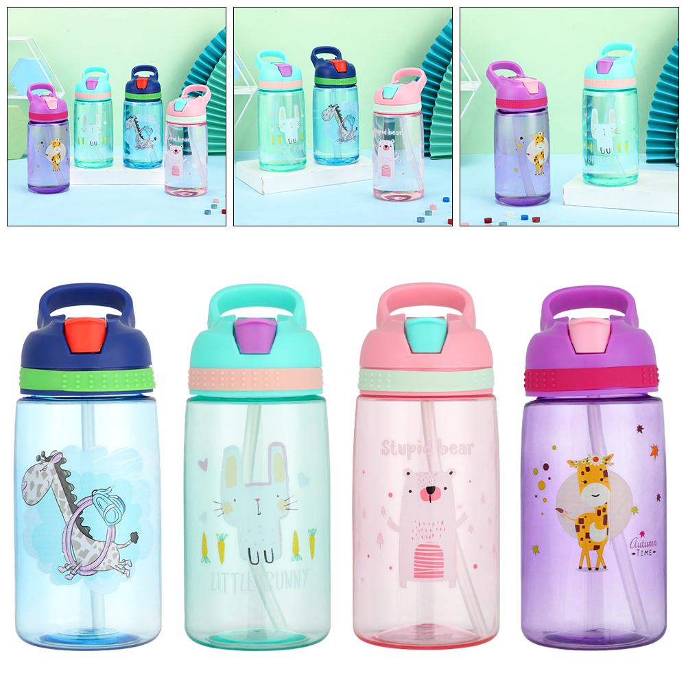 Solighter Botol Air Minum Outdoor Travel Lucu 480ML Water Cup