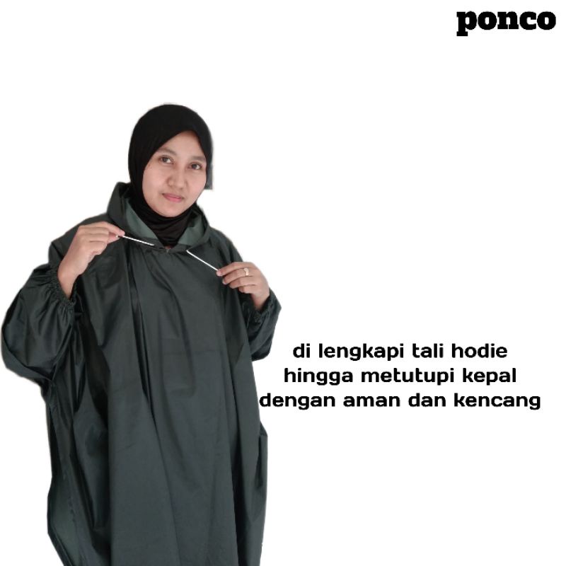 JAS HUJAN RAINCOAT PONCO/KELELAWAR BAHAN PARASUT/ BIWAY