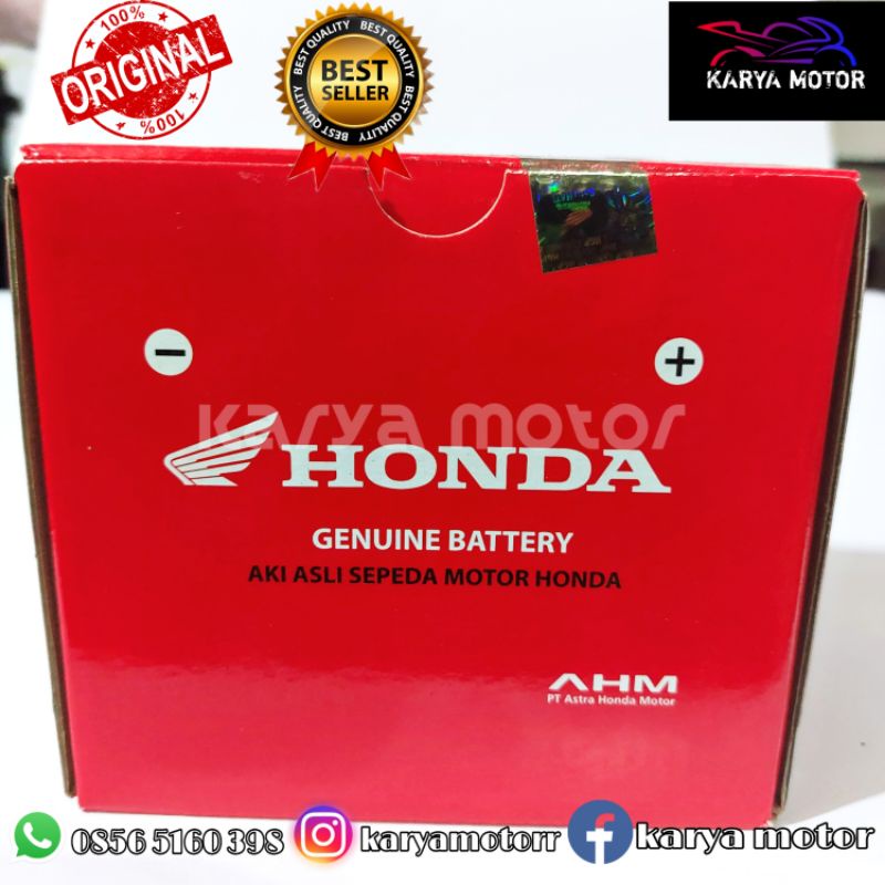 AKI MOTOR HONDA VARIO TECHNO 125 150 SCOOPY ESP 2017 YTZ6V GTZ6V MF ISS IDLING START STOP ORIGINAL 1