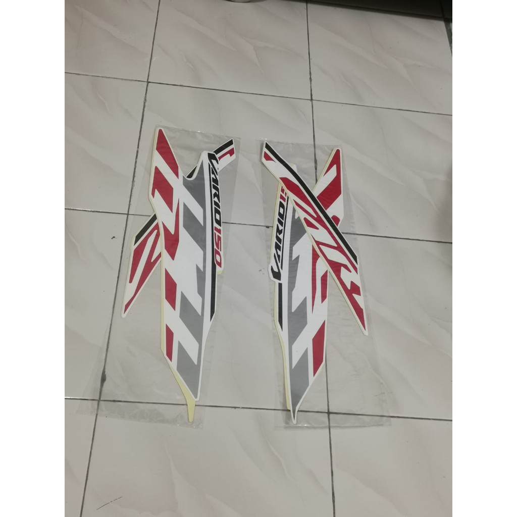 Stiker Bodi Lis Body Striping Vario 150 2020 Putih