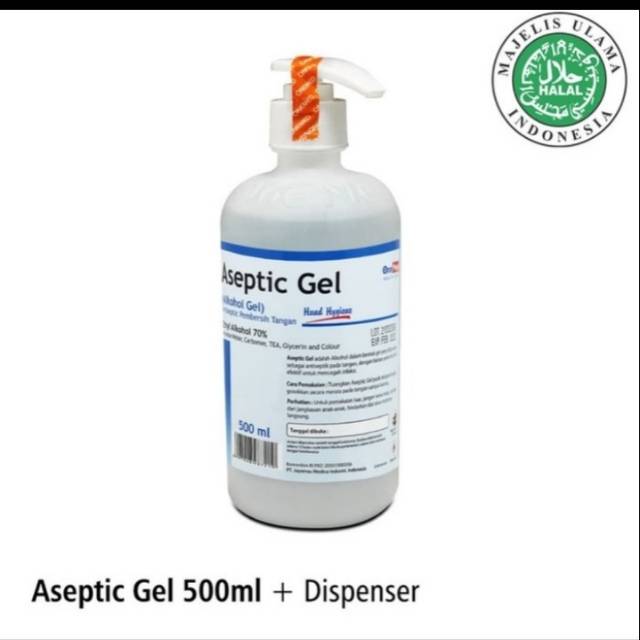 Aseptic gel onemed 500ml/antiseptic onemed/hand sanitizer onemed+pump