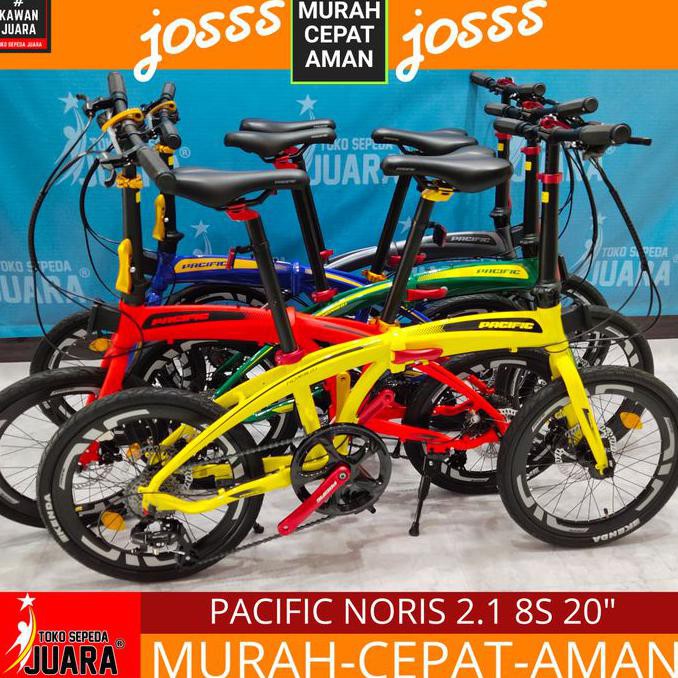 Sepeda Folding Bike Pacific Noris 2.1 Lipat 20 Inch 8S