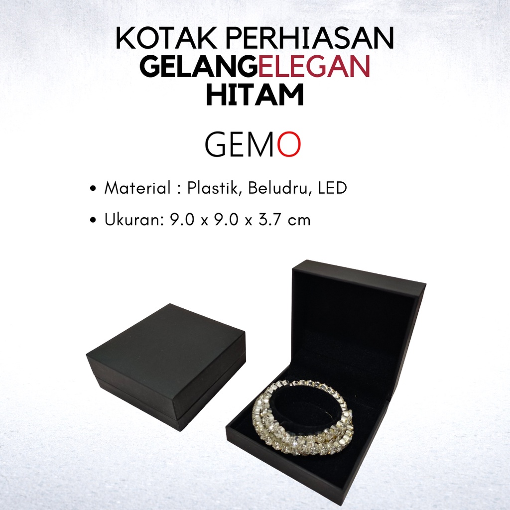 Kotak Perhiasan Elegan Hitam Set , Box Cincin, Kalung, Gelang, Anting, Liontin, Tempat Jewelry Murah, Unik, Lucu untuk Tempat Wadah Seserahan / Akad Pernikahan / Hantaran Tunangan Harga Paling Cocok untuk Aksesoris Emas Berlian/ Perak Permata