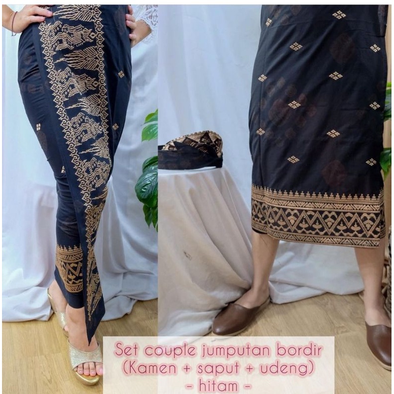 set couple katun bordir jumputan