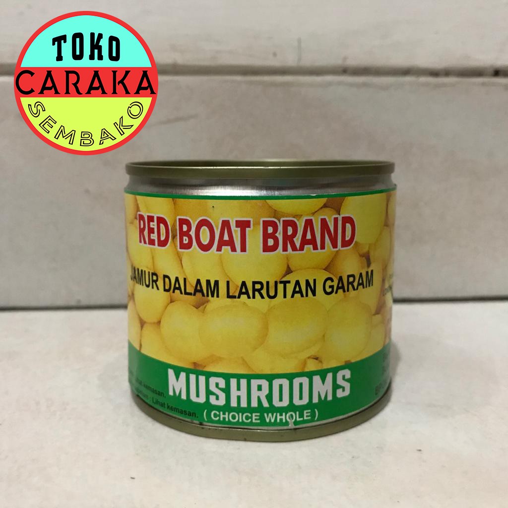 

Jamur Kancing Kaleng Champignons - 198g - Mushroom Red Boat Brand