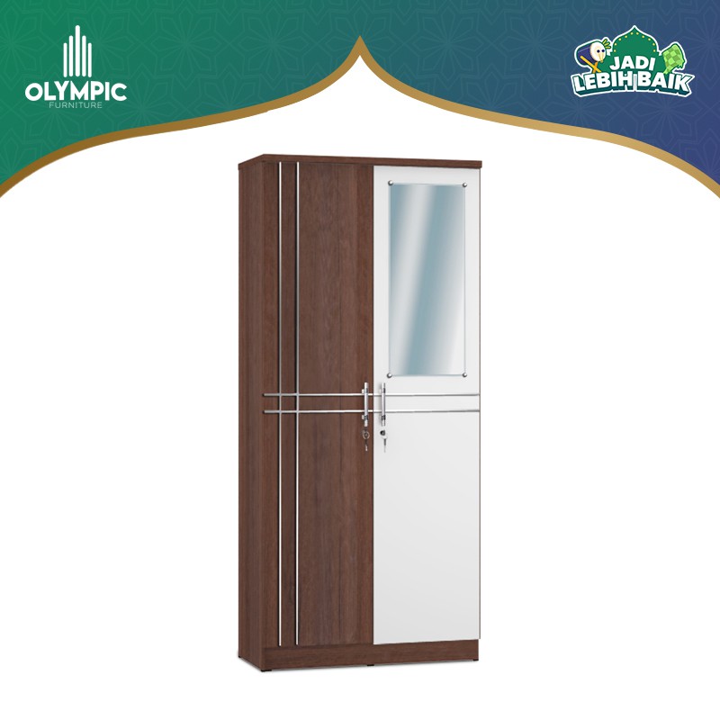 Olympic Lemari Kayu Dua Pintu Lemari Pakaian Lemari Olympic Lemari Kayu Dua Pintu Lemari Pakaian Lemari