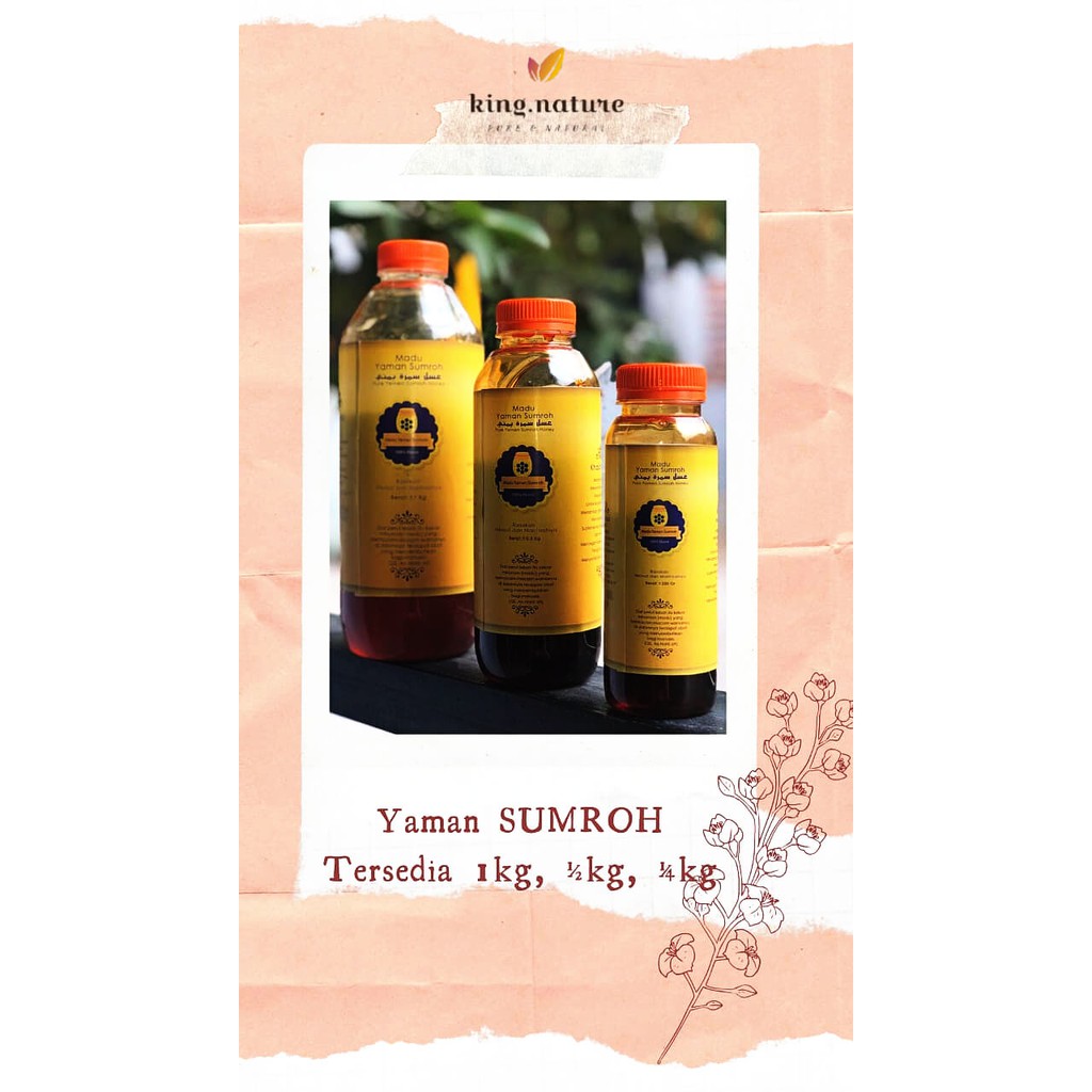 

Madu Murni Yaman Sumar/Sumrah Honey 250g, 500g, 1000g