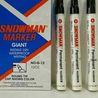 

【⚡TAR】 Snowman permanent G-12 (hitam) 12pcs ORIGINAL harga bersaing