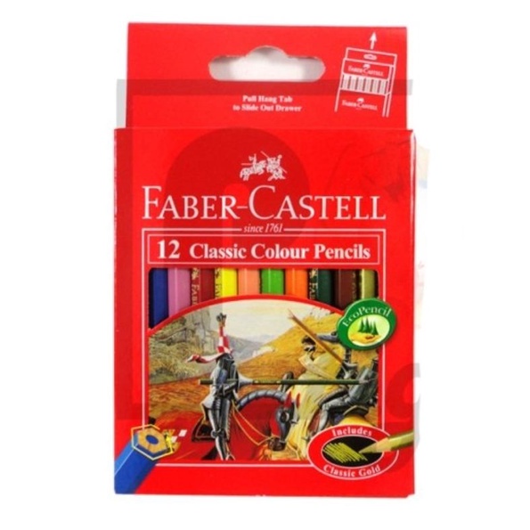 

Kelir Faber Castell 12 Warna Classic Pendek