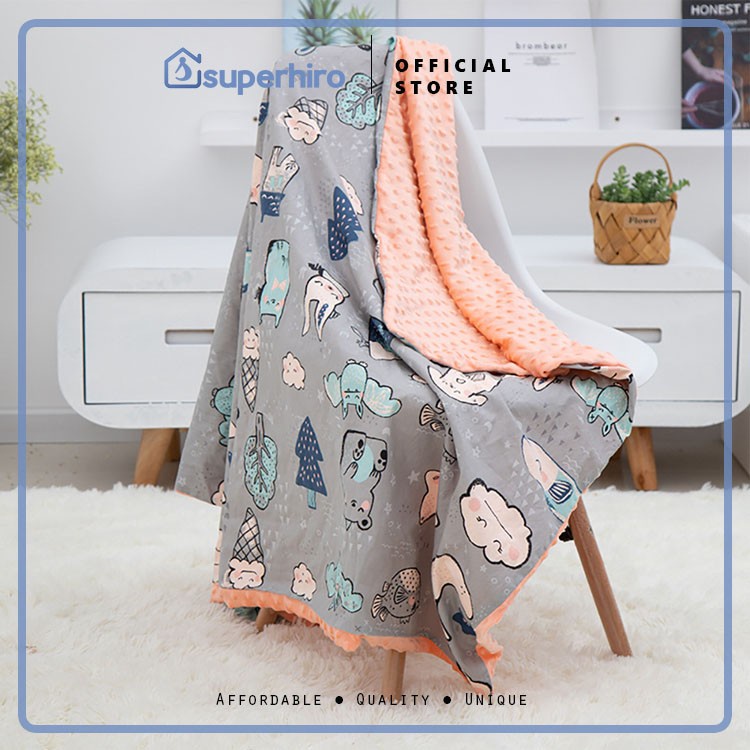 Selimut Bayi /Baby Cotton 100% Premium Blanket Katun Tebal