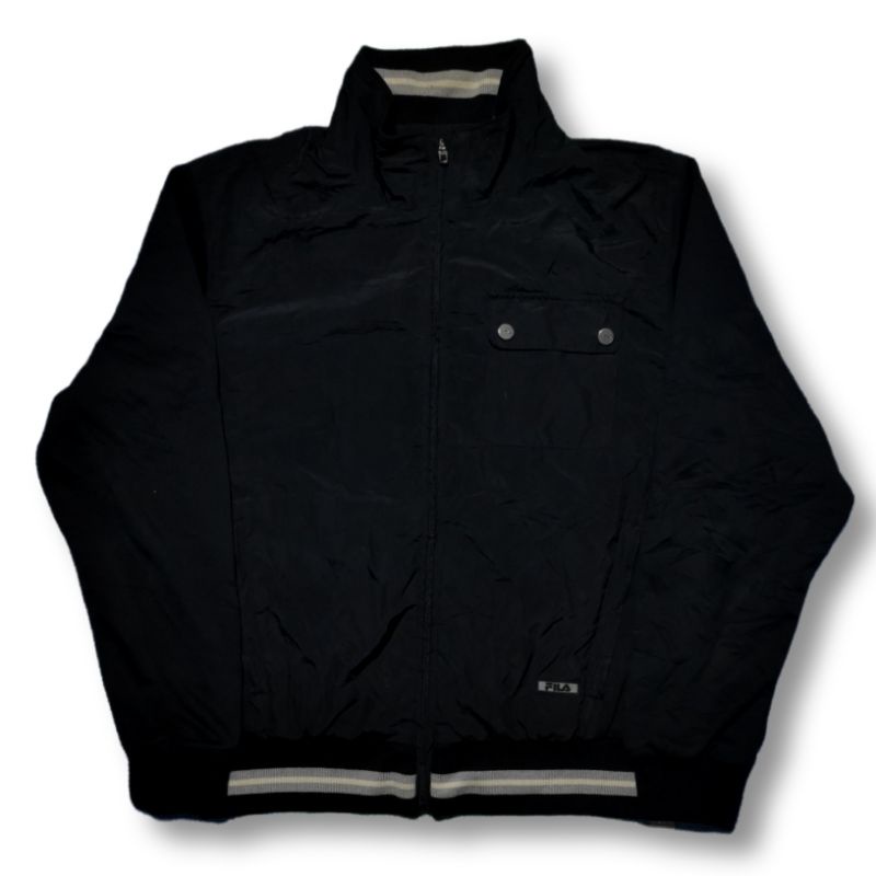 Jaket Bomber Fila Second Original ( Hitam )
