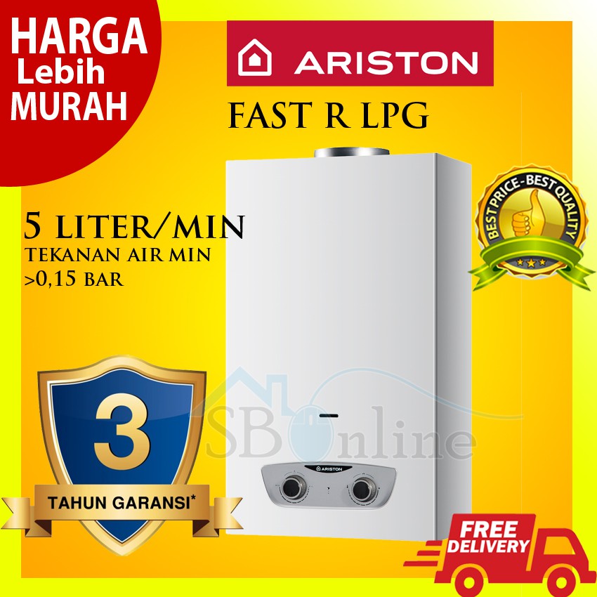 Ariston FAST R Water Heater Gas FREE ONGKIR