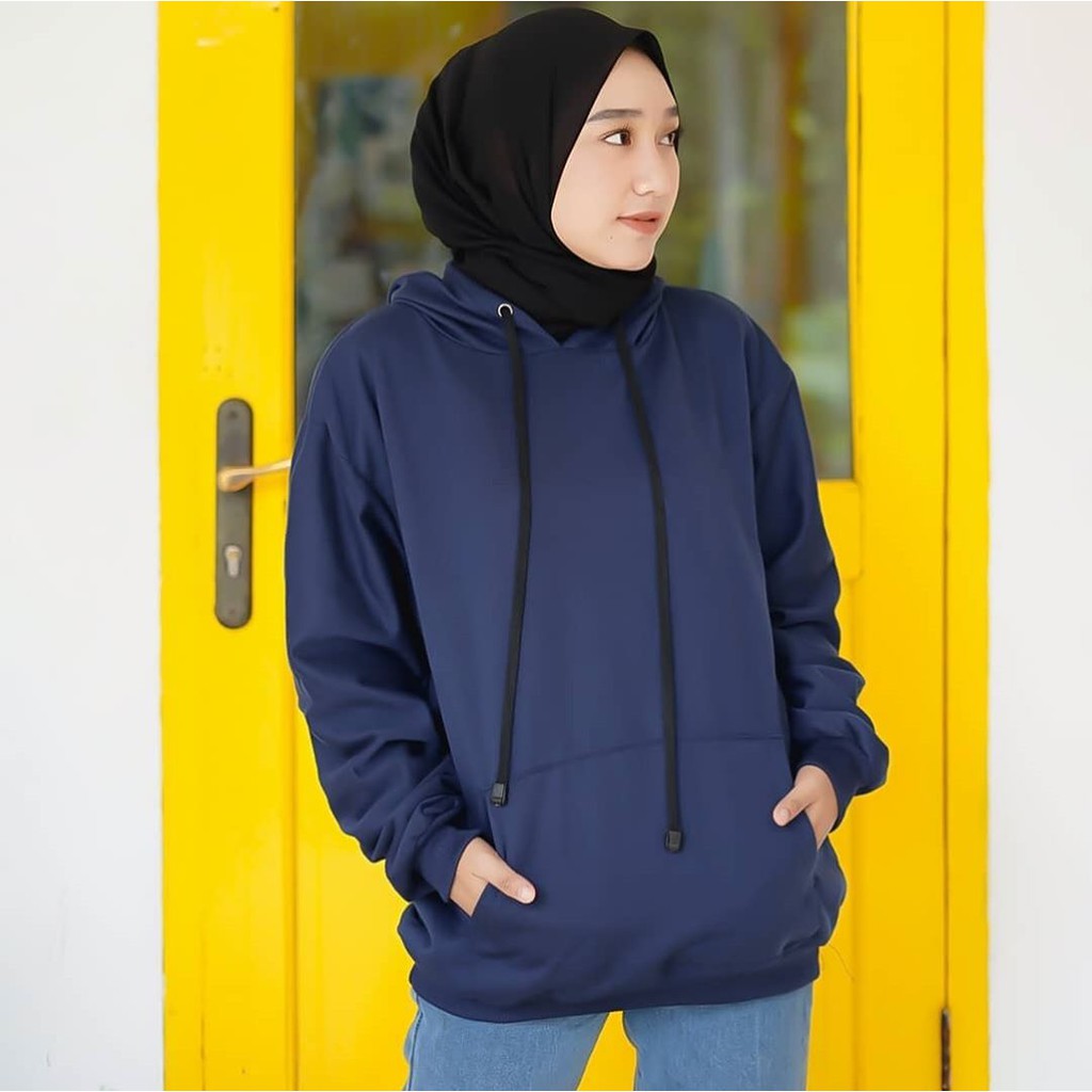 HOODIE POLOS CEWE BIGSIZE / Sweater Polos Murah Kekinian FIt XL