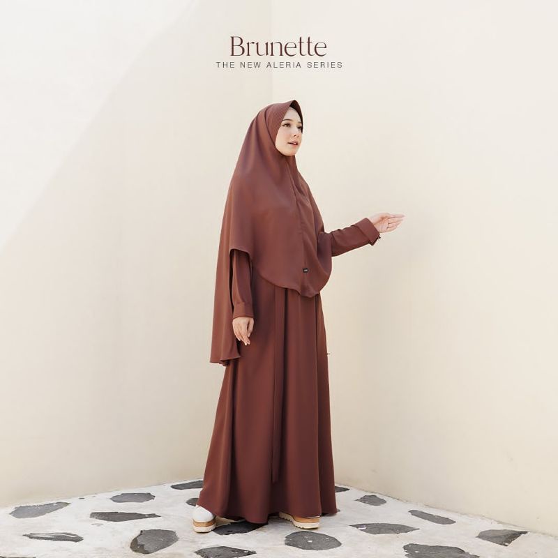 Aleria Series - Brunette | Jamise Syari | Faezia Official Shop | Gamis Khimar Syari | Dress
