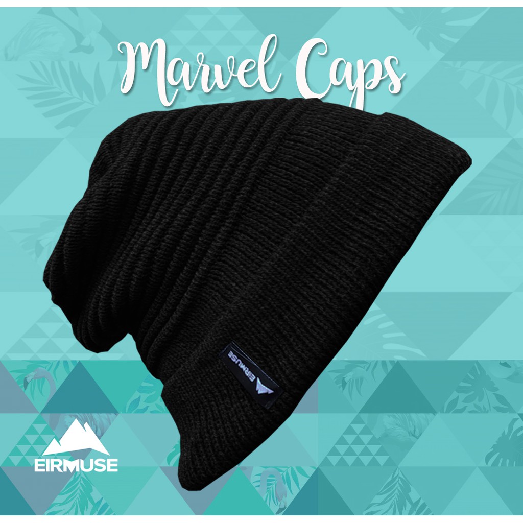 Grosir (SSC) Marvel Caps By Eirmuse Beanie Hat Topi Kupluk Lipat Premium Termurah