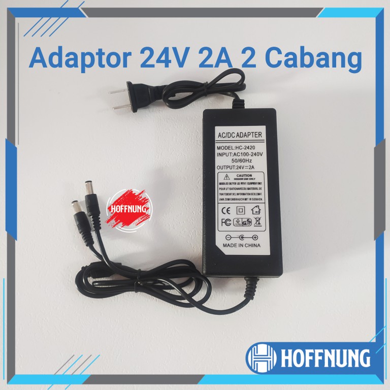 Adaptor 24V 2A Cabang 2 Channel Adapter Mist Maker 2 Ch