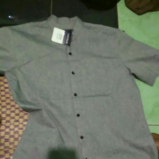 K095 Kemeja Katun Slimfit Kasual Pantai Batik Songket Pria , Baju Cowok , Hem Pria