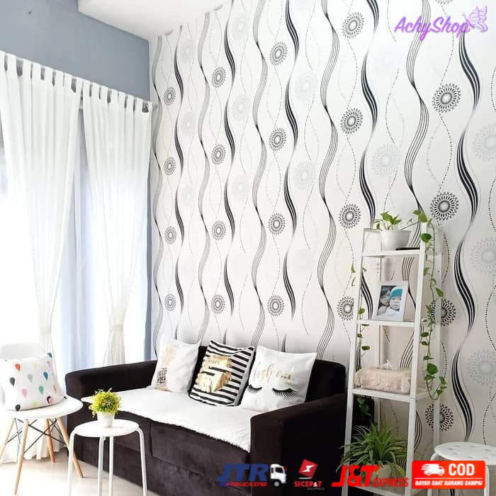  WALLPAPER  STICKER  DINDING ROLL 45 CM X 10 METER PREMIUM 