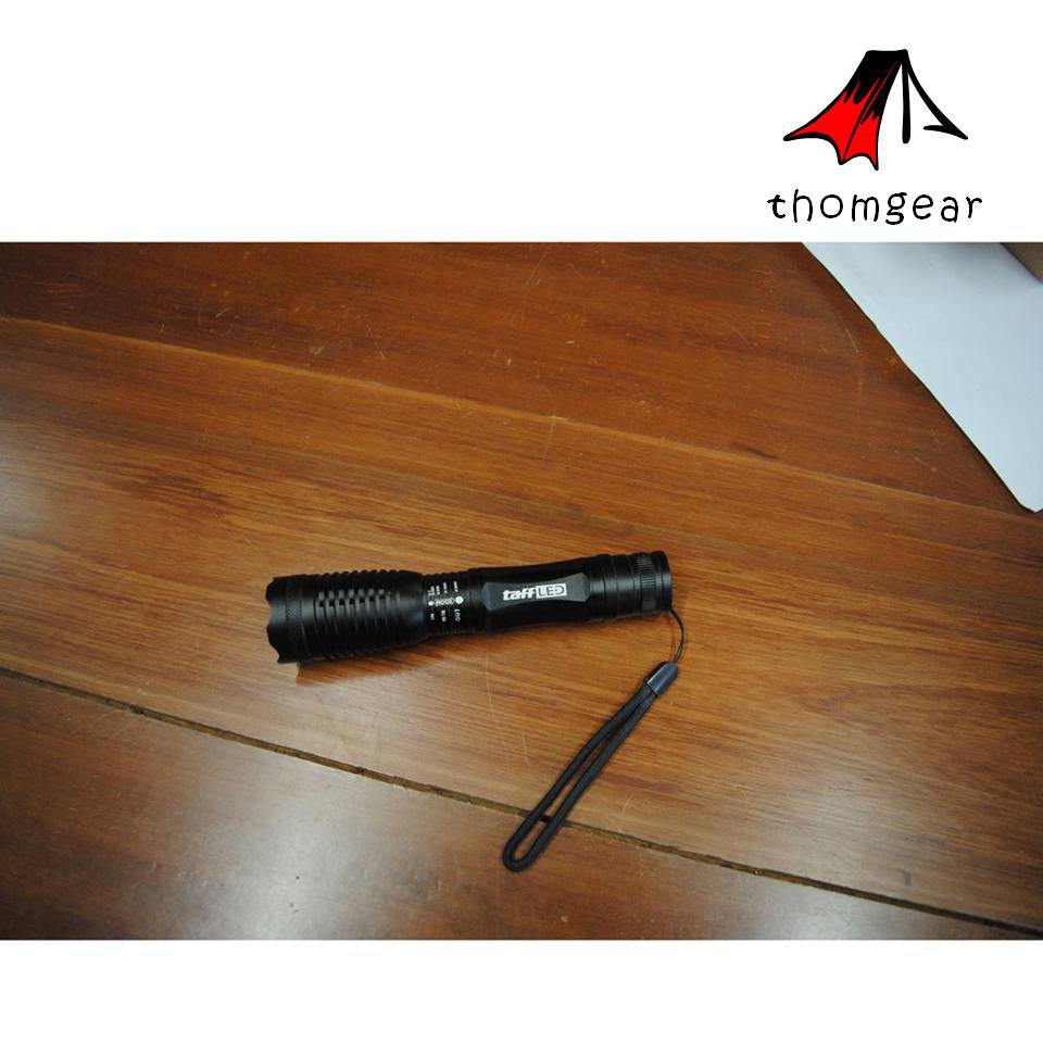 Thomgear Senter Led Super Terang Body Aluminium Tactical Cree Xm-L T6 8000 Lumens - F18