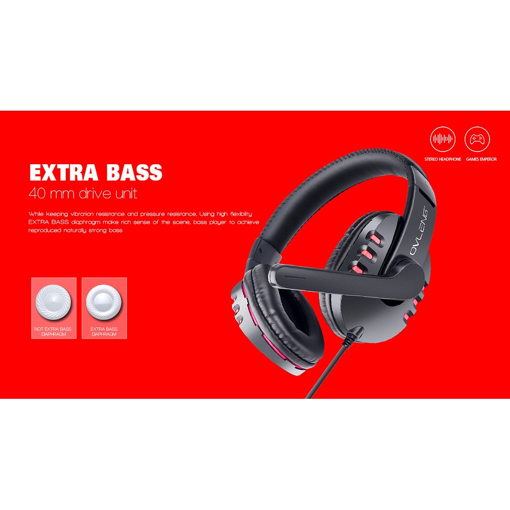 Headset gaming ovleng X6 - headphone ovleng X 6