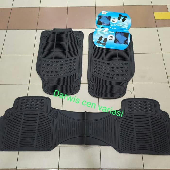 Karpet karet hitam mobil all new brio 2018 2019