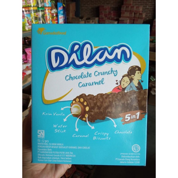 

Dilan Chocolate Crunchy Caramel (1 box isi 12pcs)