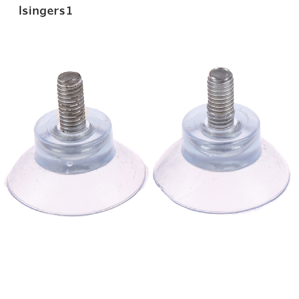 (lsingers1) 4pcs / Set Suction Cup Transparan Dengan Sekrup Untuk Aksesoris Furnitur