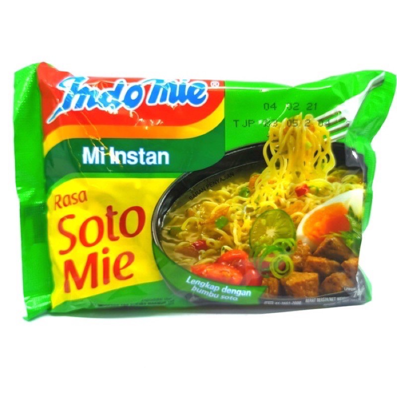 

Indomie rasa soto mie , ayam bawang, kari ayam satuan