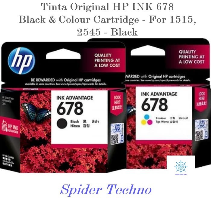 Tinta HP 678 / warna / Tinta HP / Tinta / HP / Tinta Printer / Ink / Catridge / HP / Original