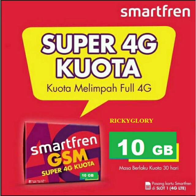 Perdana Smartfren 10 gb