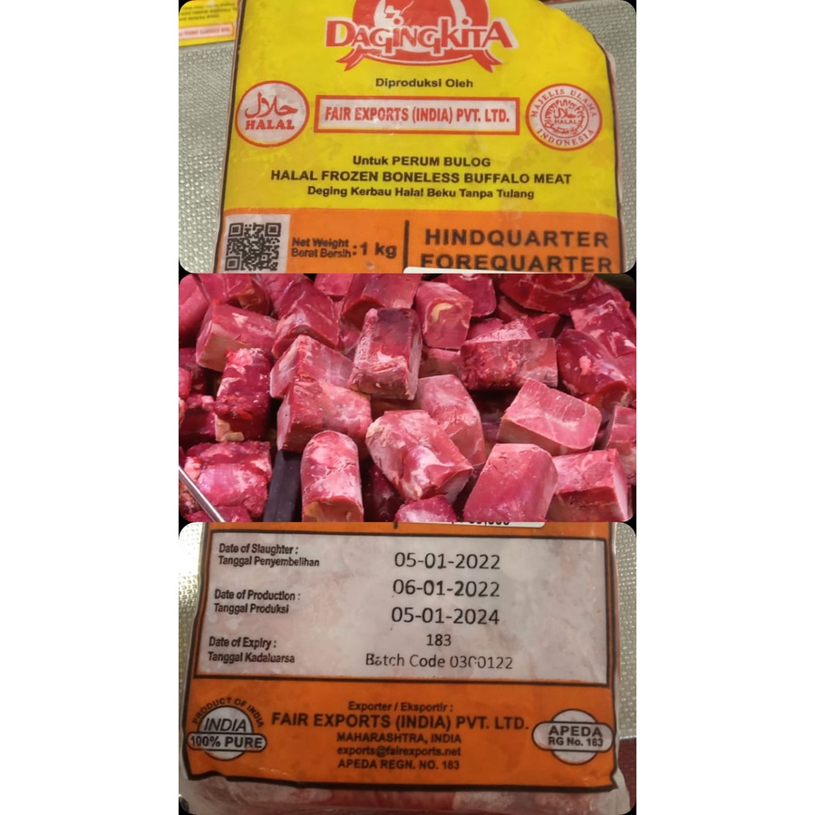 

Daging Kerbau Halal beku tanpa tulang