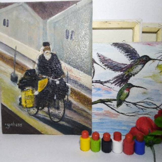 

Cat akrilik Clat lukis 6 warna