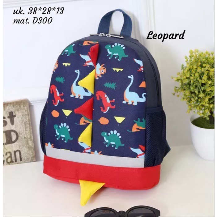 BATOSAI DINO - Tas Ransel Anak Sekolah Karakter Fashion dino Backpack Cute Murah Batam Tas Kanvas import