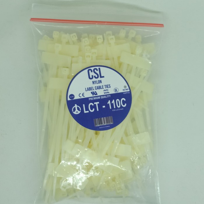 

READY Kabel Ties Label 11cm Putih BERMUTU