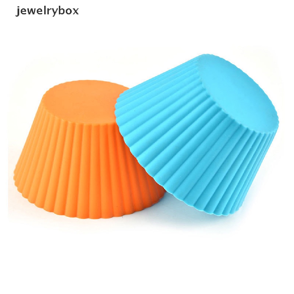 Cetakan Kue Muffin Cupcake Bentuk Bulat Bahan Silikon Untuk Dapur