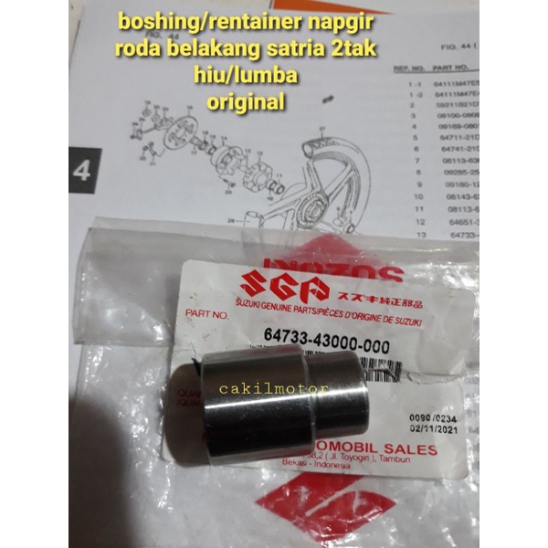 BOSH BOSHING NAPGIR RODA BELAKANG SATRIA 2TAK HIU LUMBA ORIGINAL