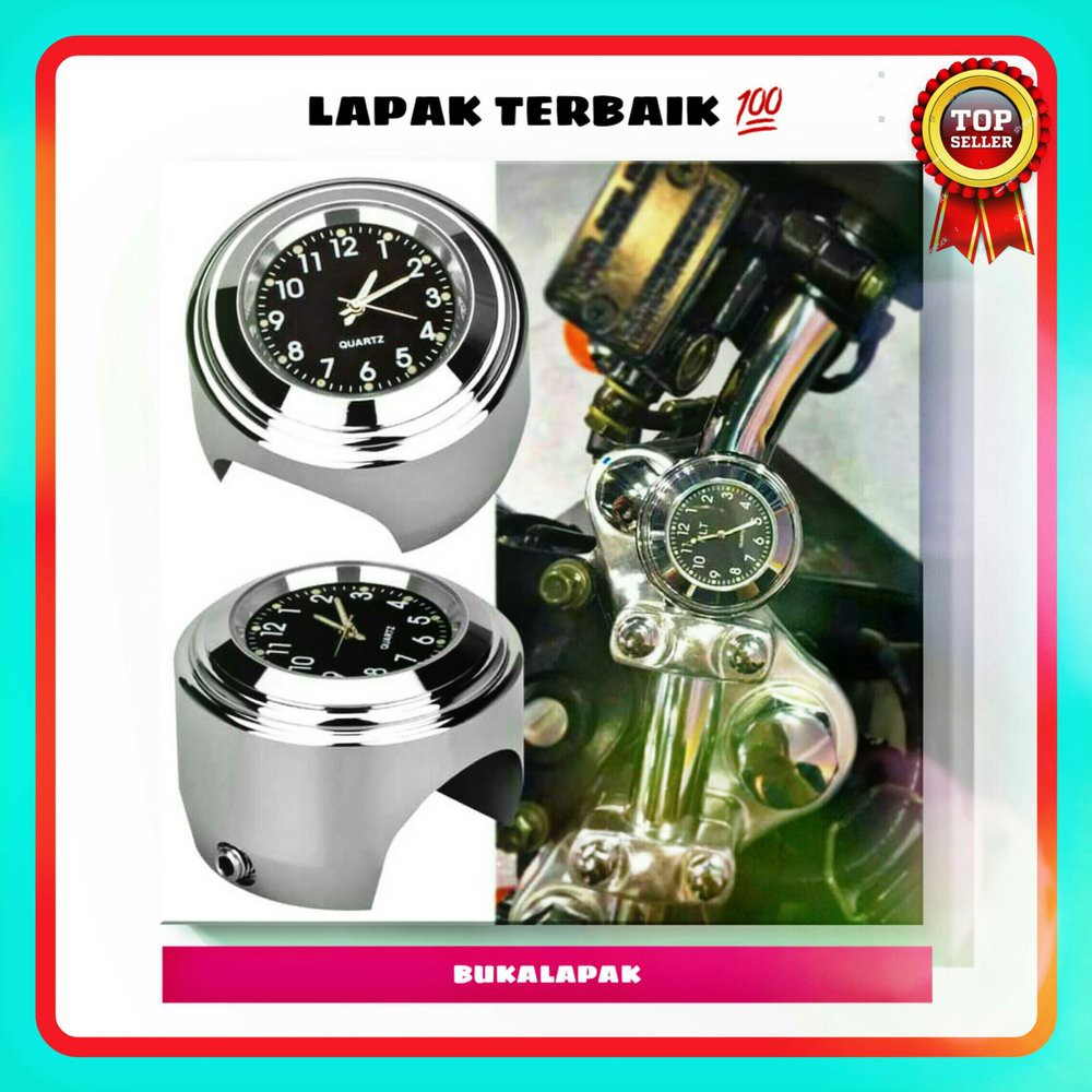 Jam Motor Jam Stang Motor untuk Stang Handlebar Motor Waterproof Mo