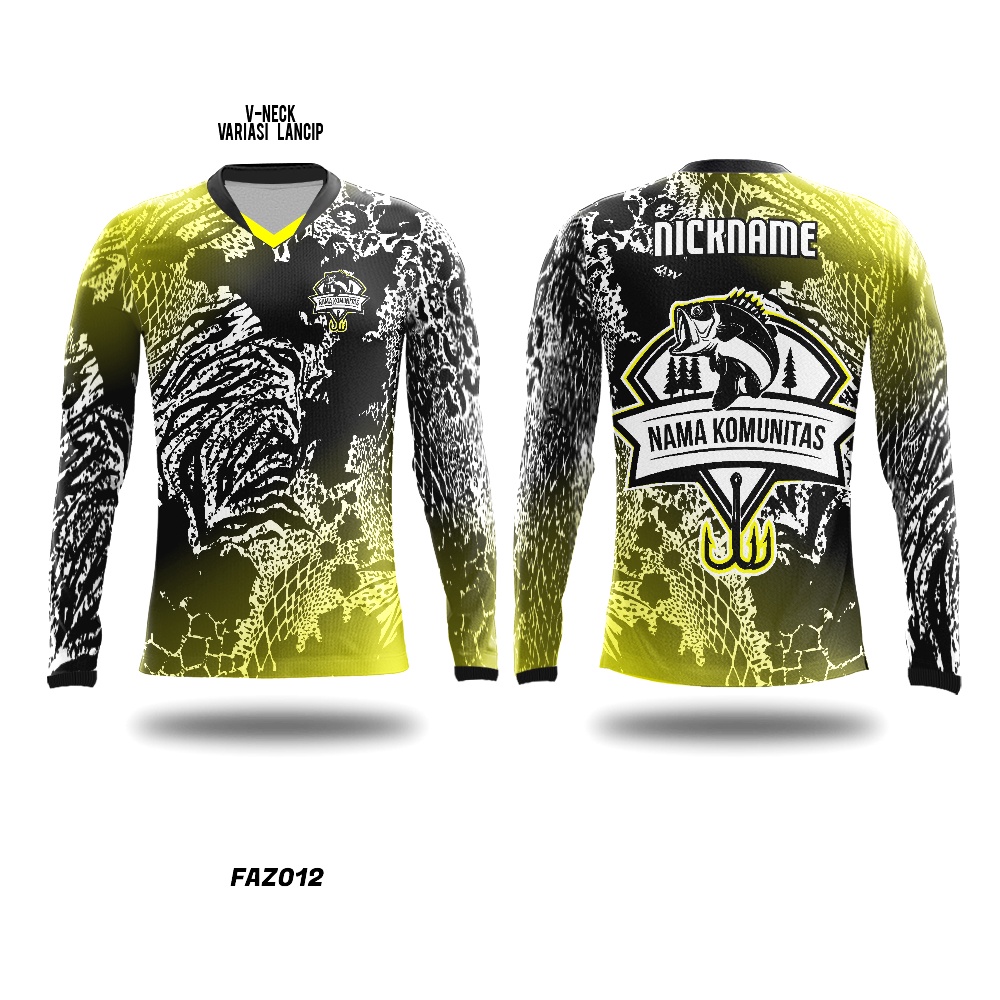 Kaos Baju Jersey Mancing Mania Casting Gabus Toman Barramundi Dry Fit Printing Custom FAZ012 Lengan 