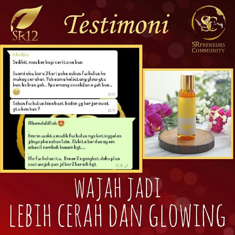 FACIAL WASH BULUS SR12 TERAMPUH..!!! SABUN PENCERAH Wajah AMAN BPOM TERLARIS