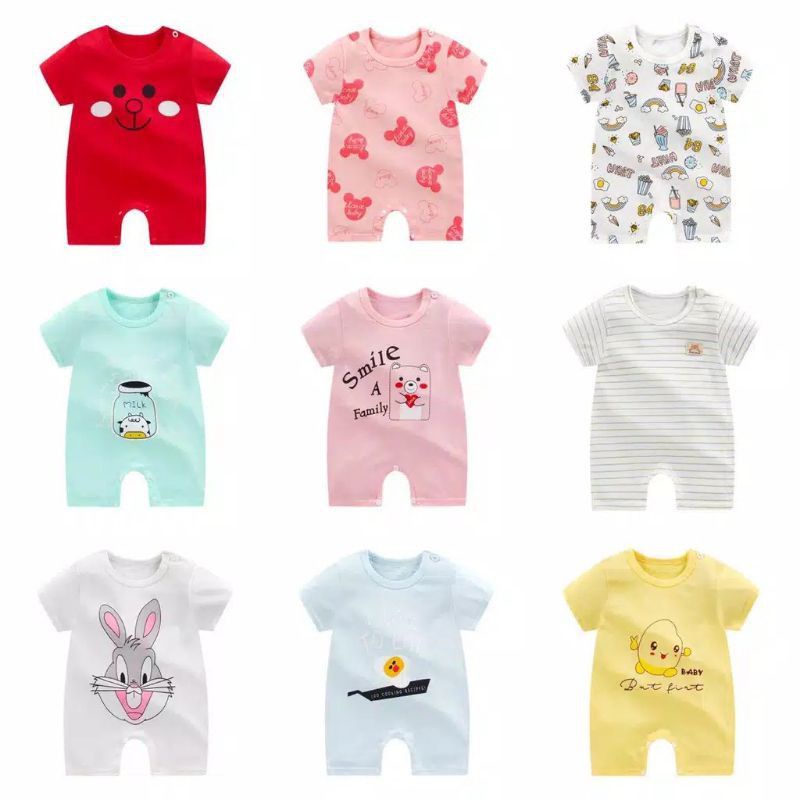 ROMPER FASHION BAYI LUCU BAJU ANAK KODOK BABY MURAH USIA 0-6BLN DAN 6-12BLN