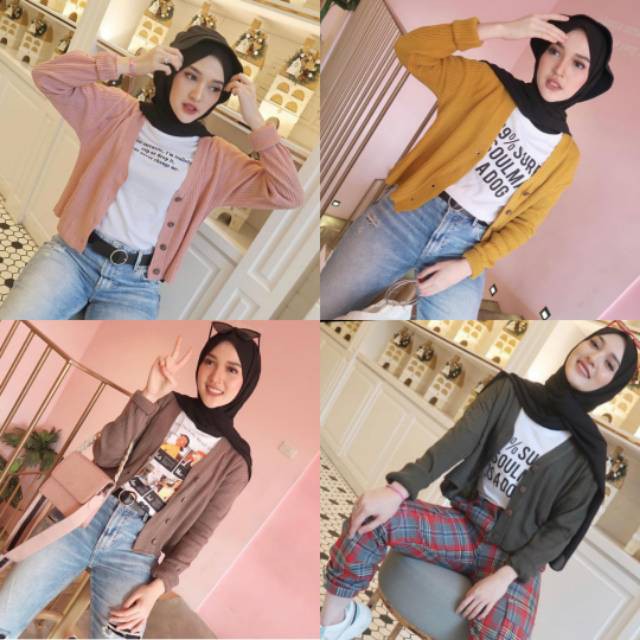 DISKON!!! CROP WILLY CARDY RAJUT | cardy rajut | crop rajut