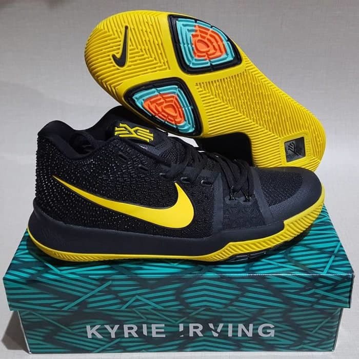 Sepatu Basket Nike Kyrie 3 Black Yellow