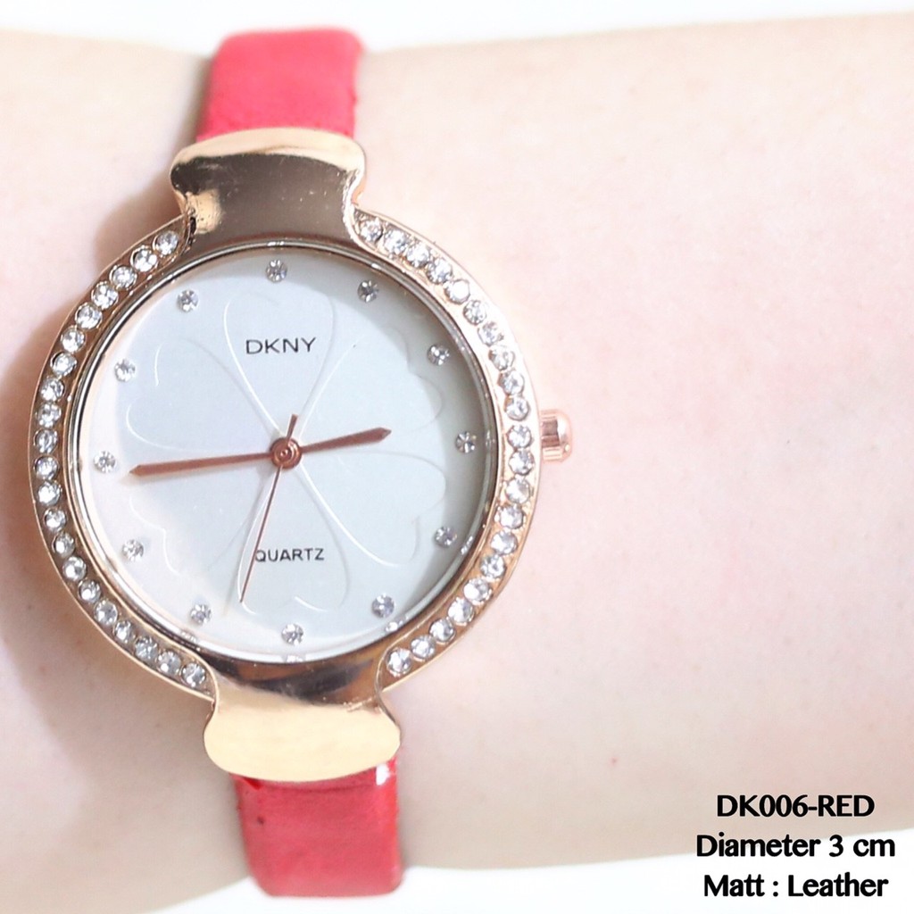 Jam tangan wanita DKNY tali kulit wanita remaja grosir ecer termurah  DK006